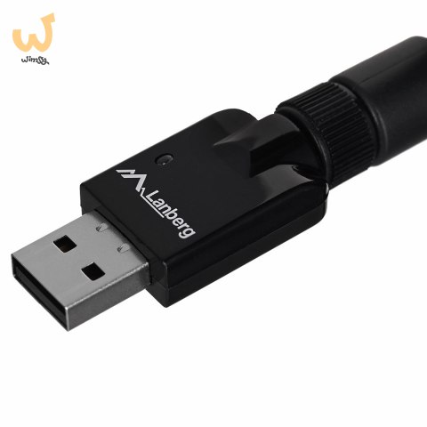 Karta sieciowa Lanberg N150 NC-0150-WE (USB 2.0, Złącze anteny WiFi) Karta sieciowa Lanberg N150 NC-0150-WE (USB 2.0, Złącze anteny WiFi)