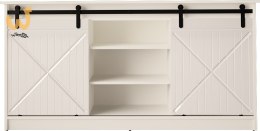 Komoda 160x80x35 GRANERO biały/biały połysk