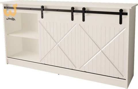 Komoda 160x80x35 GRANERO biały/biały połysk Komoda 160x80x35 GRANERO biały/biały połysk