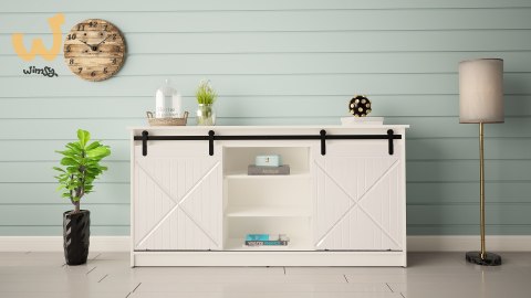 Komoda 160x80x35 GRANERO biały/biały połysk Komoda 160x80x35 GRANERO biały/biały połysk