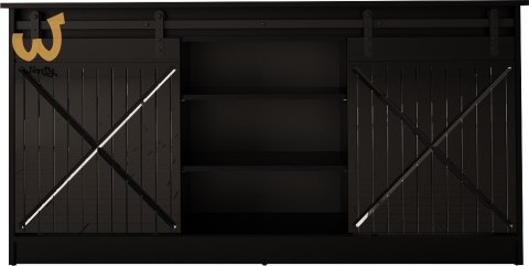 Komoda 160x80x35 GRANERO czarny/czarny poł Komoda 160x80x35 GRANERO czarny/czarny poł