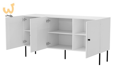 Komoda 3D PALAZZO BIS 151x40x75 biały mat Komoda 3D PALAZZO BIS 151x40x75 biały mat