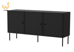Komoda 3D PALAZZO BIS 151x40x75 czarny mat