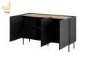 Komoda 3D2SZ ONDA 150x45x85 czarny