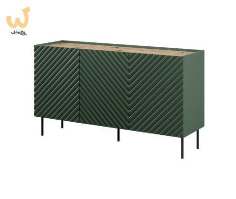 Komoda 3D2SZ ONDA 150x45xH85 zieleń Komoda 3D2SZ ONDA 150x45xH85 zieleń