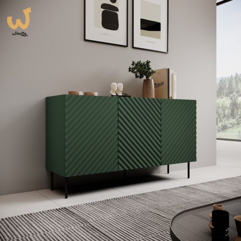 Komoda 3D2SZ ONDA 150x45xH85 zieleń Komoda 3D2SZ ONDA 150x45xH85 zieleń