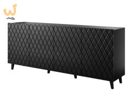 Komoda ASTI 200x42x82 czarny mat