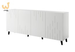Komoda BARI 200x42x82 biały mat