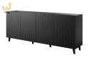 Komoda BARI 200x42x82 czarny mat
