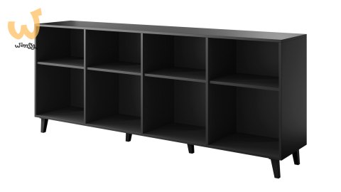 Komoda ETNA 200x42x82 czarny mat + dąb craft Komoda ETNA 200x42x82 czarny mat + dąb craft