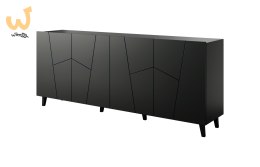 Komoda ETNA 200x42x82 czarny mat