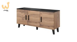 Komoda LOTTA 150 3D wotan + czarny mat