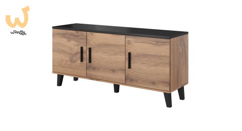 Komoda LOTTA 150 3D wotan + czarny mat Komoda LOTTA 150 3D wotan + czarny mat