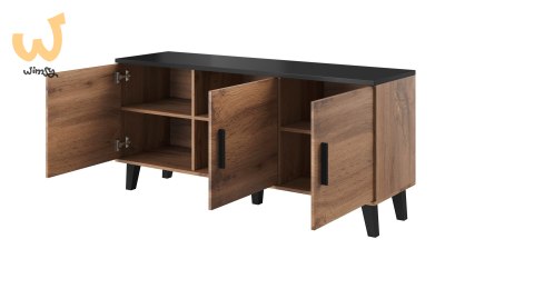 Komoda LOTTA 150 3D wotan + czarny mat Komoda LOTTA 150 3D wotan + czarny mat