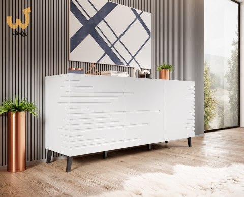 Komoda NOVA 155x40x72 biały mat Komoda NOVA 155x40x72 biały mat