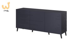 Komoda NOVA 155x40x72 granat mat