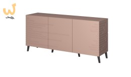 Komoda NOVA 155x40x72 róż mat