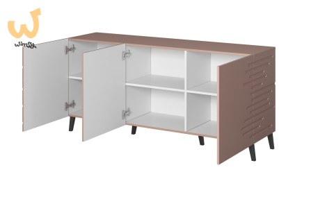 Komoda NOVA 155x40x72 róż mat Komoda NOVA 155x40x72 róż mat