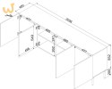 Komoda SIENA 200x40x75 kaszmir mat