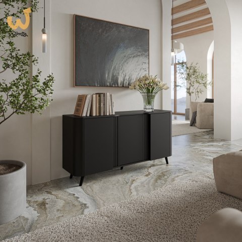 Komoda VOLARE 151x39x75 czarny Komoda VOLARE 151x39x75 czarny