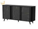Komoda VOLARE 151x39x75 czarny/san sebastian