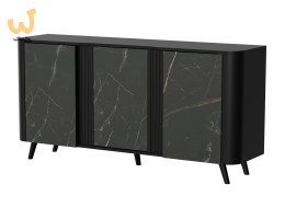 Komoda VOLARE 151x39x75 czarny/san sebastian