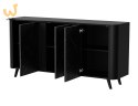 Komoda VOLARE 151x39x75 czarny/san sebastian