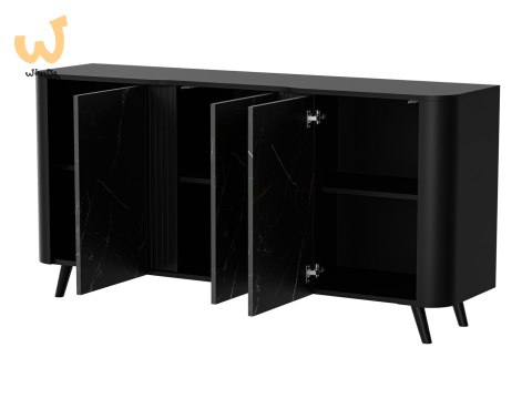 Komoda VOLARE 151x39x75 czarny/san sebastian Komoda VOLARE 151x39x75 czarny/san sebastian