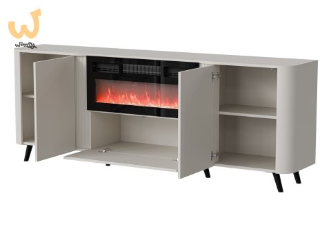 Komoda VOLARE 200x39x75 kaszmir + kominek Komoda VOLARE 200x39x75 kaszmir + kominek