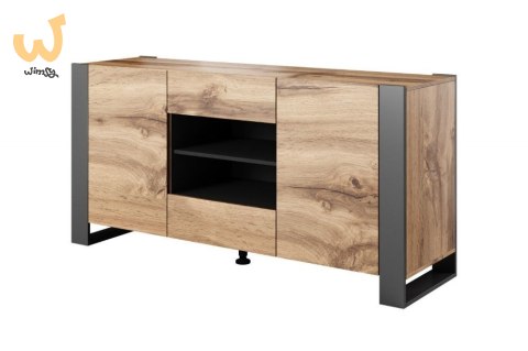 Komoda WOOD 164/44/80 dąb wotan + antracyt Komoda WOOD 164/44/80 dąb wotan + antracyt