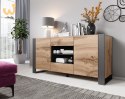 Komoda WOOD 164/44/80 dąb wotan + antracyt