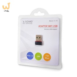 Karta WiFi SAVIO CL-43 (USB 2.0)