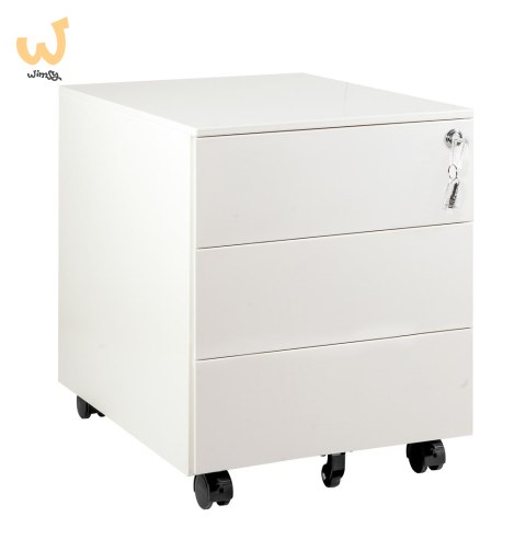 Kontener metalowy z zamkiem XD-041-3-W Biały
