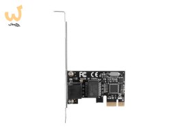 LANBERG KARTA SIECIOWA PCI-E 1X RJ45 1GB RTL8111C ŚLEDŹ LOW PROFILE PCE-1GB-201