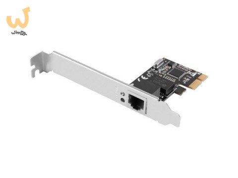 LANBERG KARTA SIECIOWA PCI-E 1X RJ45 1GB RTL8111C ŚLEDŹ LOW PROFILE PCE-1GB-201 LANBERG KARTA SIECIOWA PCI-E 1X RJ45 1GB RTL8111C ŚLEDŹ LOW PROFILE PCE-1GB-201