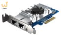 Qnap QXG-10G2T-X710, 2x 10GbE RJ-45, Intel X710, PCIe Gen3 x4