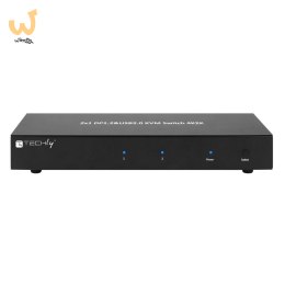 TECHLY PRZEŁĄCZNIK KVM DISPLAYPORT/USB 2X1 DUAL HE