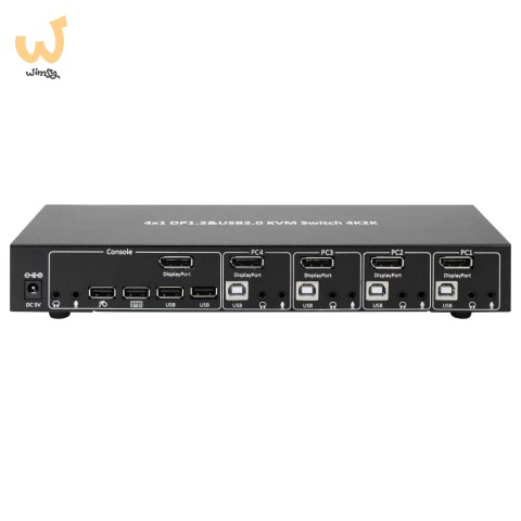 TECHLY PRZEŁĄCZNIK KVM DISPLAYPORT/USB 4X1 4K*30HZ TECHLY PRZEŁĄCZNIK KVM DISPLAYPORT/USB 4X1 4K*30HZ