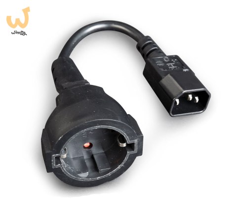 Adapter GEMBIRD PC-SFC14M-01 (C14 / IEC C14 / IEC 320 C14 M - Schuko, Shuko F; 0,15m; kolor czarny) Adapter GEMBIRD PC-SFC14M-01 (C14 / IEC C14 / IEC 320 C14 M - Schuko, Shuko F; 0,15m; kolor czarny)