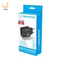 ESPERANZA ŁADOWARKA SIECIOWA 20W USB-C PD 20W / USB-A QC 3.0 18W CZARNA EZC105K