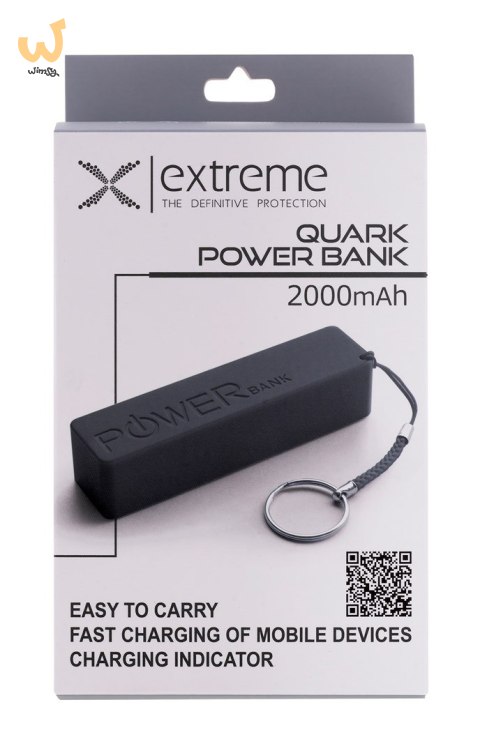 ESPERANZA POWER BANK 2000MAH QUARK CZARNY XMP101K ESPERANZA POWER BANK 2000MAH QUARK CZARNY XMP101K