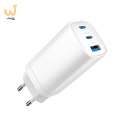 GEMBIRD SZYBKA ŁADOWARKA USB POWER DELIVERY USB TYPU C, 3X USB, 65 W, GAN BIAŁA