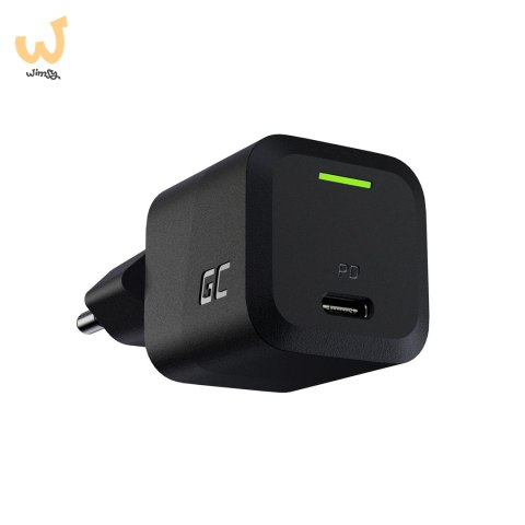 GREEN CELL ŁADOWARKA USB-C GAN GC POWERGAN 33W PD 3.0 QC 3.0 USB-C CZARNA GREEN CELL ŁADOWARKA USB-C GAN GC POWERGAN 33W PD 3.0 QC 3.0 USB-C CZARNA