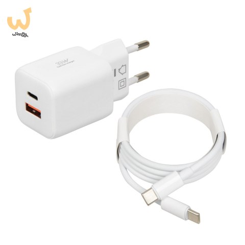 IBOX ŁADOWARKA UNIWERSALNA C-42 GAN PD33W USB A+C WHITE IBOX ŁADOWARKA UNIWERSALNA C-42 GAN PD33W USB A+C WHITE