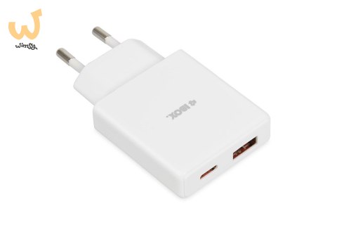 IBOX ŁADOWARKA UNIWERSALNA C-43 GAN PD30W SLIM USB A+C WHITE IBOX ŁADOWARKA UNIWERSALNA C-43 GAN PD30W SLIM USB A+C WHITE