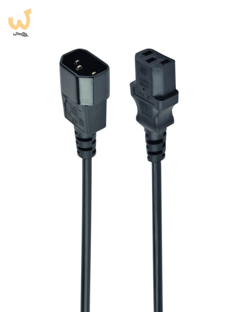 Kabel GEMBIRD PC-189 (C13 / IEC C13 / IEC 320 C13 - C14 ; 1,8m; kolor czarny) Kabel GEMBIRD PC-189 (C13 / IEC C13 / IEC 320 C13 - C14 ; 1,8m; kolor czarny)