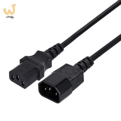 Kabel GEMBIRD PC-189-VDE (C13 / IEC C13 / IEC 320 C13 - C14 ; 1,8m; kolor czarny) Kabel GEMBIRD PC-189-VDE (C13 / IEC C13 / IEC 320 C13 - C14 ; 1,8m; kolor czarny)