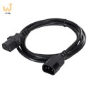 Kabel GEMBIRD PC-189-VDE (C13 / IEC C13 / IEC 320 C13 - C14 ; 1,8m; kolor czarny)