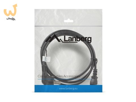 Kabel Lanberg CA-C13C-11CC-0018-BK (C13 / IEC C13 / IEC 320 C13 F - Schuko M; 1,8m; kolor czarny) Kabel Lanberg CA-C13C-11CC-0018-BK (C13 / IEC C13 / IEC 320 C13 F - Schuko M; 1,8m; kolor czarny)