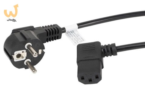 Kabel Lanberg CA-C13C-12CC-0018-BK (C13 / IEC C13 / IEC 320 C13 F - Schuko M; 1,8m; kolor czarny) Kabel Lanberg CA-C13C-12CC-0018-BK (C13 / IEC C13 / IEC 320 C13 F - Schuko M; 1,8m; kolor czarny)